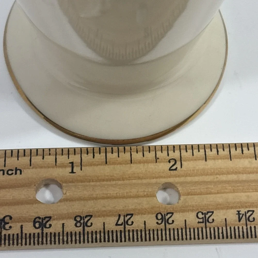 Vintage Lenox Vase Cream Gold Trim 7 Inches